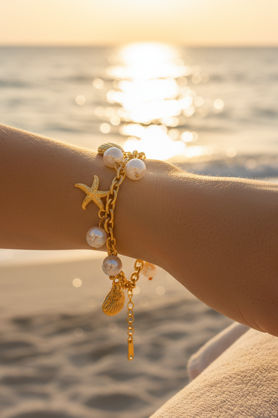 Seashell and Starfish Bracelet
